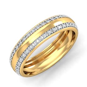 Lovely Men Engagement Rings 0.38 Ct Diamond Solid 14K Gold