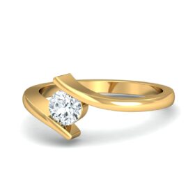 Precious Engagement Rings 0.5 Ct Diamond Solid 14K Gold
