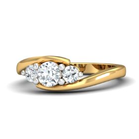 Brilliant Cocktail Rings 0.5 Ct Diamond Solid 14K Gold
