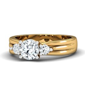 Classic Diamond Engagement Rings 0.55 Ct Diamond Solid 14K Gold