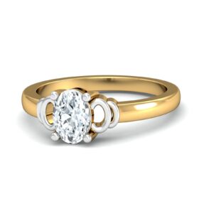Glamarous Engagement Rings 1 Ct Diamond Solid 14K Gold
