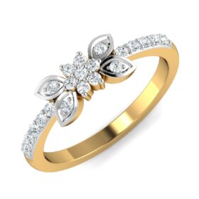 Stunning Anniversary Rings For Her 0.22 Ct Diamond Solid 14K Gold