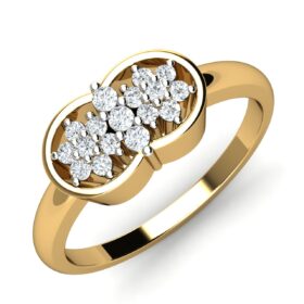 Innovative Diamond Wedding Rings 0.28 Ct Diamond Solid 14K Gold