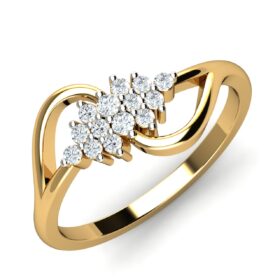 Adorable Unique Anniversary Rings 0.23 Ct Diamond Solid 14K Gold