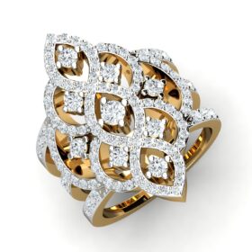 Brilliant Diamond Wedding Rings 1.75 Ct Diamond Solid 14K Gold