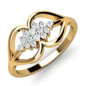 Innovative Diamond Wedding Rings 0.23 Ct Diamond Solid 14K Gold