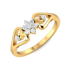 Precious Casual Rings 0.22 Ct Diamond Solid 14K Gold