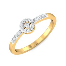 Classic Diamond Engagement Rings 0.18 Ct Diamond Solid 14K Gold