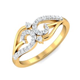 Designer Diamond Wedding Rings 0.26 Ct Diamond Solid 14K Gold