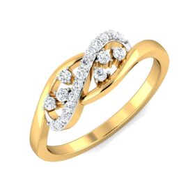 Gorgeous Promise Rings 0.19 Ct Diamond Solid 14K Gold