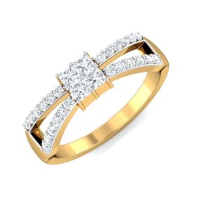 Timeless Engagement Rings 0.28 Ct Diamond Solid 14K Gold