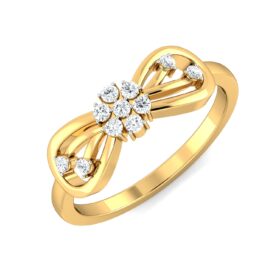 Stunning Diamond Promise Rings 0.16 Ct Diamond Solid 14K Gold