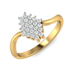 Beautiful Diamond Anniversary Rings 0.34 Ct Diamond Solid 14K Gold