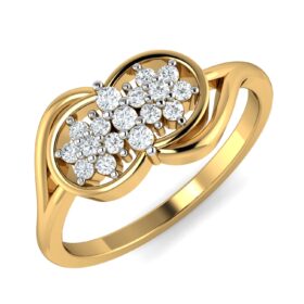 Brilliant Diamond Wedding Rings 0.28 Ct Diamond Solid 14K Gold