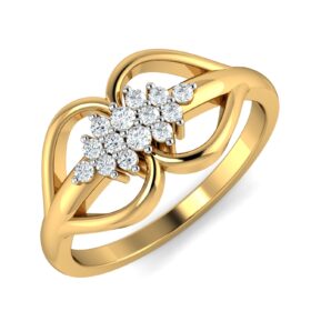 Innovative Wedding Rings 0.23 Ct Diamond Solid 14K Gold