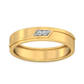Lovely Anniversary Bands 0.04 Ct Diamond Solid 14K Gold