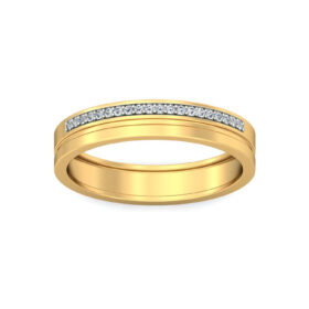 Innovative Anniversary Bands 0.2 Ct Diamond Solid 14K Gold