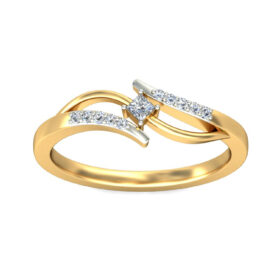 Lovely Engagement Rings 0.16 Ct Diamond Solid 14K Gold