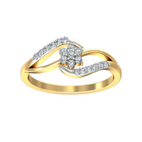 Innovative Diamond Wedding Rings 0.22 Ct Diamond Solid 14K Gold