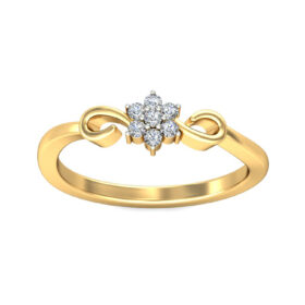Adorable Engagement Rings 0.105 Ct Diamond Solid 14K Gold