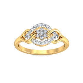 Innovative Wedding Rings For Women 0.25 Ct Diamond Solid 14K Gold