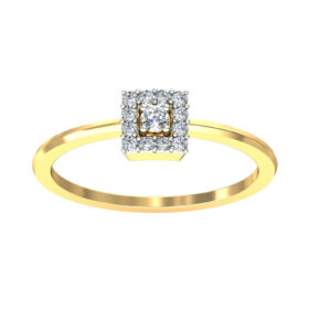 Graceful Engagement Rings 0.15 Ct Diamond Solid 14K Gold