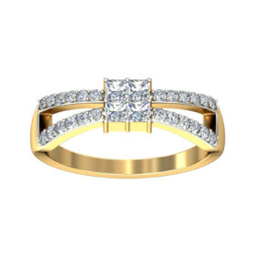 Lovely Engagement Rings 0.36 Ct Diamond Solid 14K Gold