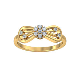Unique Diamond Wedding Rings 0.165 Ct Diamond Solid 14K Gold