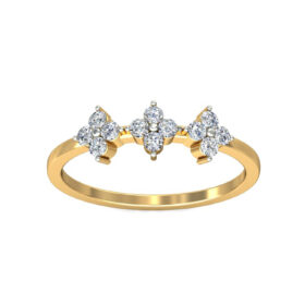 Casual Casual Everyday Rings 0.24 Ct Diamond Solid 14K Gold