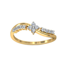 Adorable Engagement Rings 0.2 Ct Diamond Solid 14K Gold