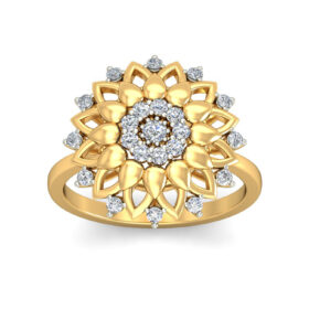 Designer Wedding Rings 0.35 Ct Diamond Solid 14K Gold