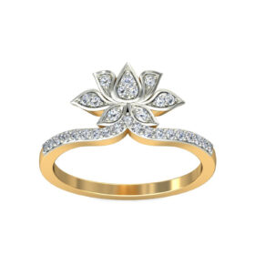 Dramatic Diamond Wedding Rings 0.3 Ct Diamond Solid 14K Gold