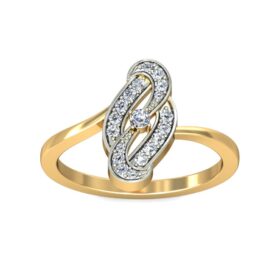 Fashionable Diamond Wedding Rings 0.19 Ct Diamond Solid 14K Gold