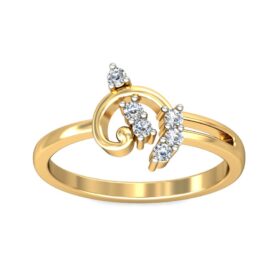 Shimmering Diamond Wedding Rings 0.15 Ct Diamond Solid 14K Gold
