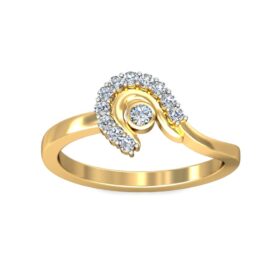 Adorable Diamond Wedding Rings 0.18 Ct Diamond Solid 14K Gold