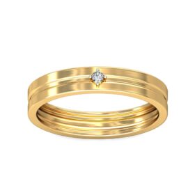 Gorgeous Anniversary Bands 0.03 Ct Diamond Solid 14K Gold