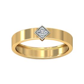 Glittering Diamond Band 0.75 Ct Diamond Solid 14K Gold