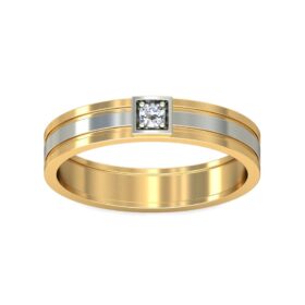 Floral Diamond Anniversary Bands 0.06 Ct Diamond Solid 14K Gold