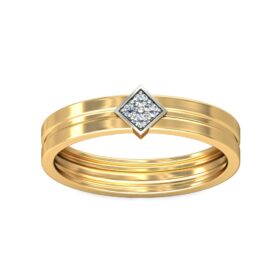 Lovely Diamond Band 0.04 Ct Diamond Solid 14K Gold