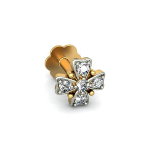 Timeless Nose pin 0.075 Ct Diamond Solid 14k Gold