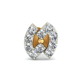 Fashionable diamond nose stud 0.125 Ct Diamond Solid 14k Gold