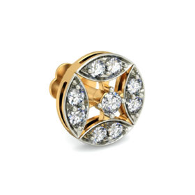 Timeless nose pin online 0.145 Ct Diamond Solid 14k Gold