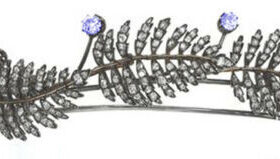 Antique Headband 12.35 Carat Rose Cut Diamond & Sapphire 64.2 Gms 925 Sterling Silver