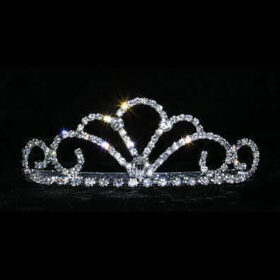 Art Deco Crown 4 Carat Round Brilliant Diamond 40 Gms 14K Gold