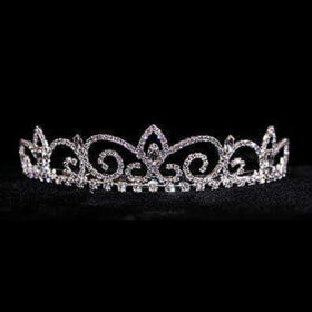 bridal tiara 6 Carat Round Brilliant Diamond 45 Gms 14K Gold