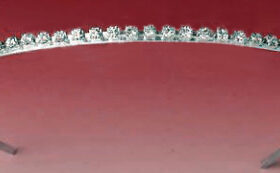 bridal headband 4.15 Carat Round Brilliant Diamond 22.46 Gms 14K Gold