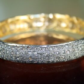 antique bracelets 6.45 Tcw  Rose Cut Diamond 925 Sterling Silver vintage art deco jewelry