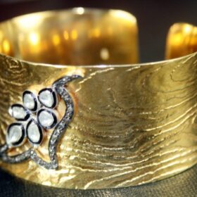 vintage bracelets 0.78 Tcw  Rose Cut Diamond 925 Sterling Silver vintage jewelry