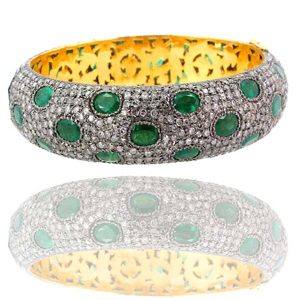 Emerald Silver Bracelets