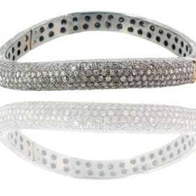 vintage bracelets 7.1 Tcw  Rose Cut Diamond 925 Sterling Silver vintage jewelry